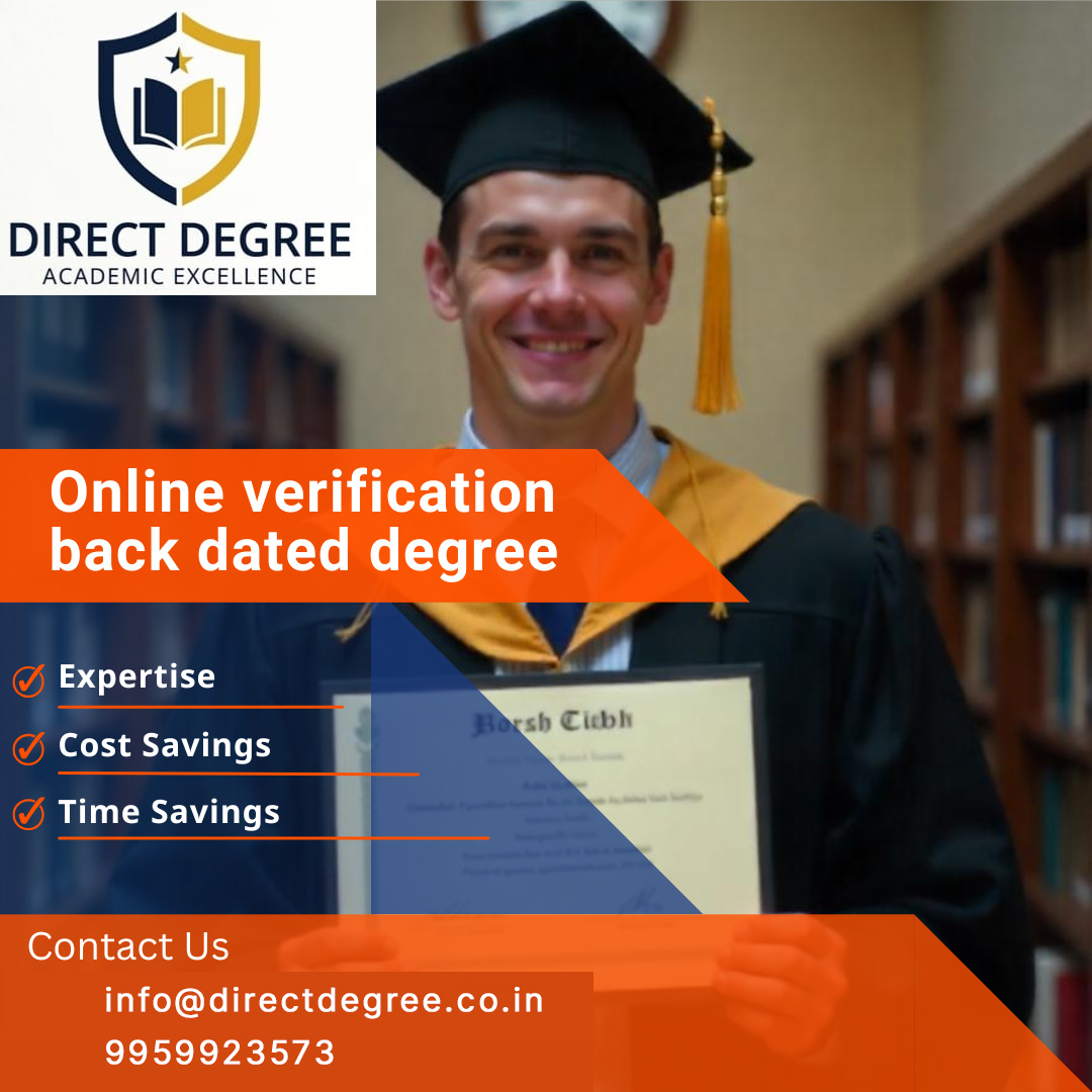 Genuine backdated degree